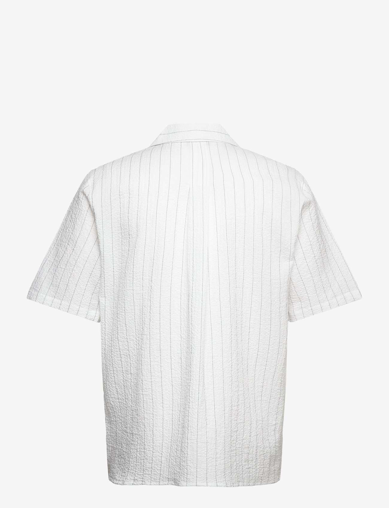 Rue de Tokyo - SETH SAILOR STRIPE - kurzarmhemden - white blue thin stripe - 1