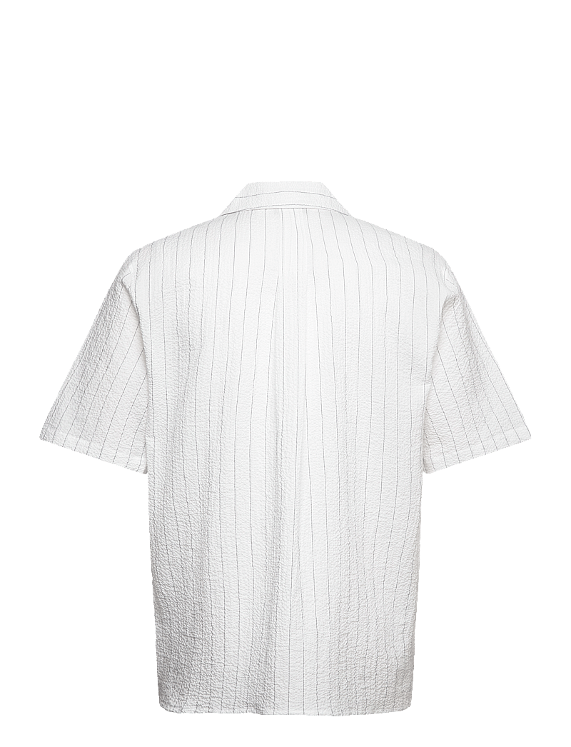 Rue de Tokyo - SETH SAILOR STRIPE - kurzarmhemden - white blue thin stripe - 1