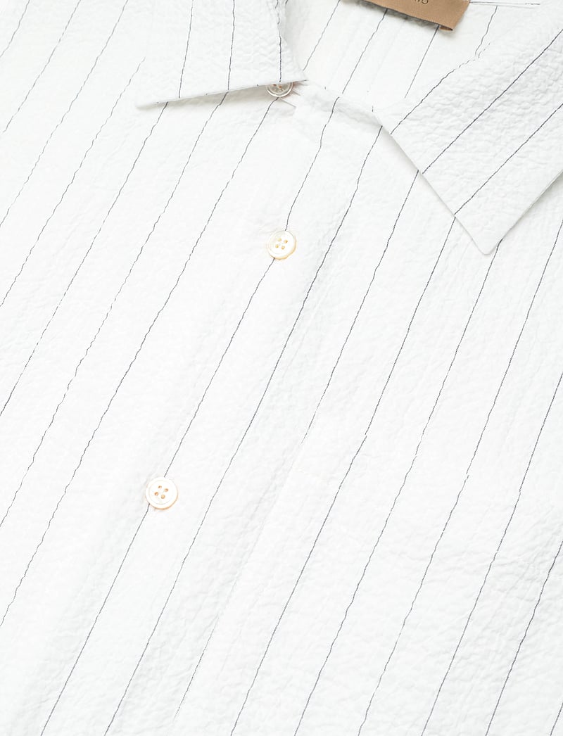 Rue de Tokyo - SETH SAILOR STRIPE - kurzarmhemden - white blue thin stripe - 3