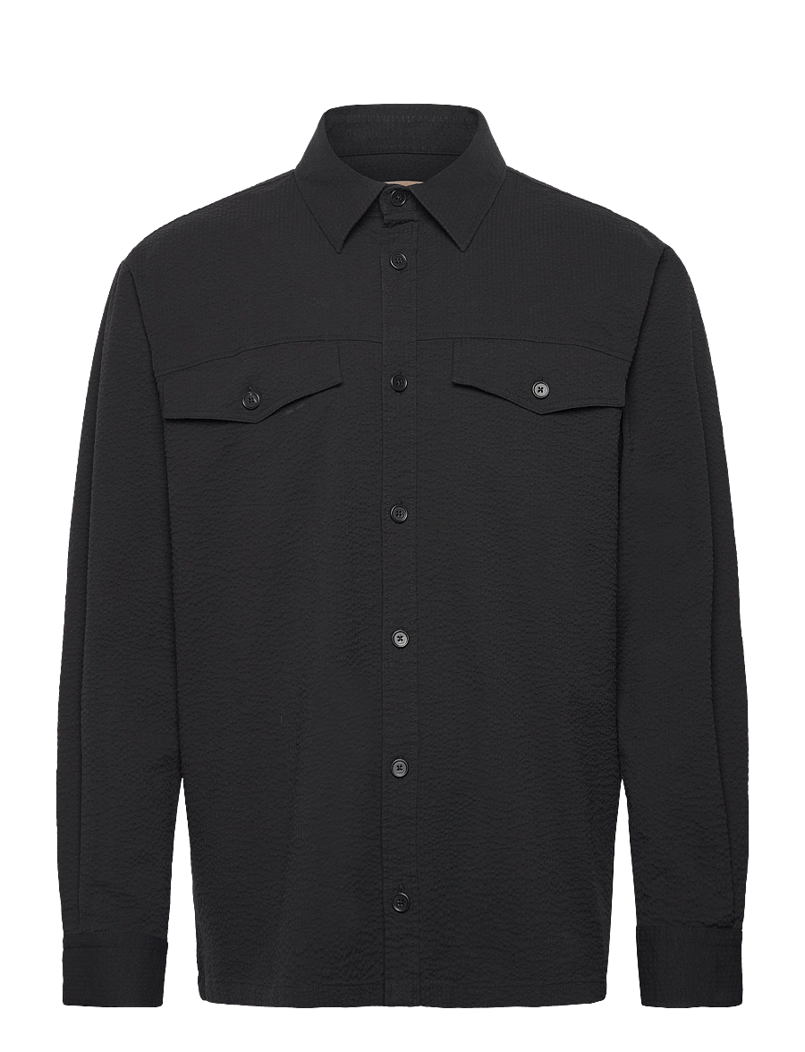 Rue de Tokyo - SEVERAS HEAVY SEERSUCKER - black - 0