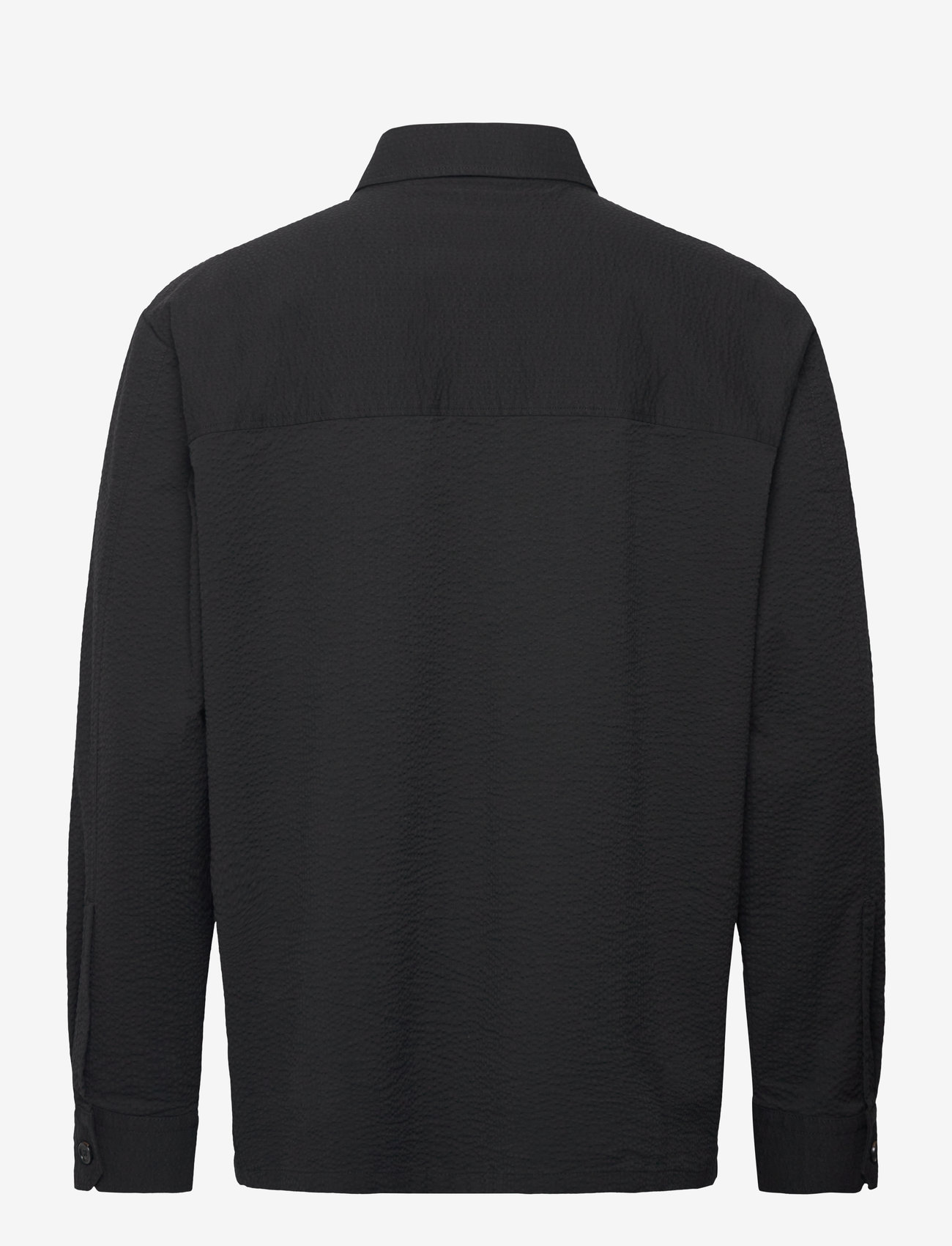 Rue de Tokyo - SEVERAS HEAVY SEERSUCKER - casual hemden - black - 1
