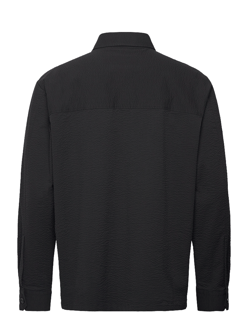 Rue de Tokyo - SEVERAS HEAVY SEERSUCKER - casual hemden - black - 1