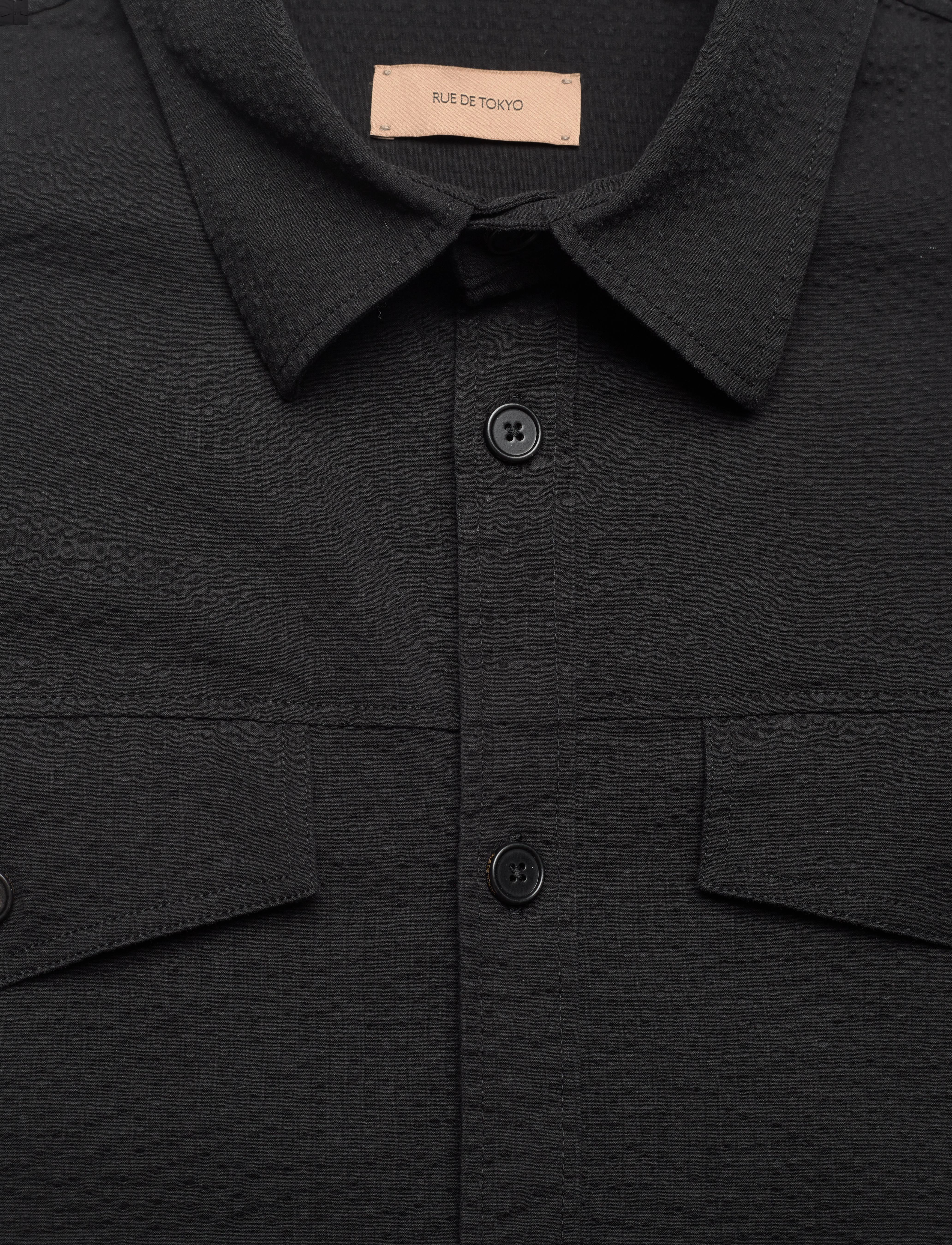 Rue de Tokyo - SEVERAS HEAVY SEERSUCKER - black - 2