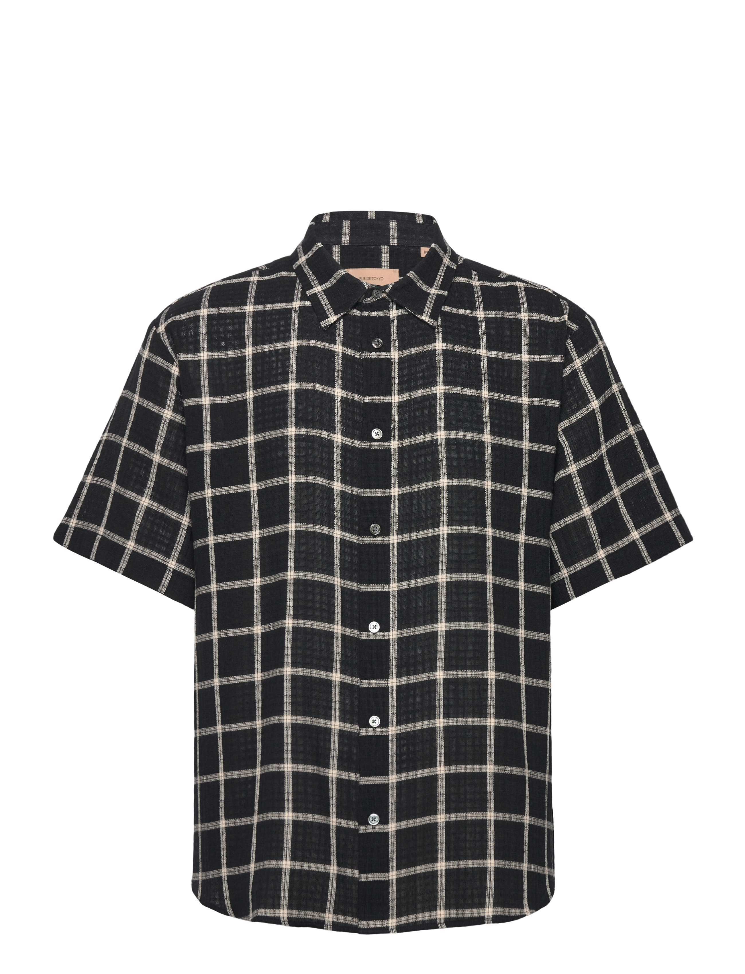 RUE DE TOKYO Silvio Baumwolle Check Schwarz - XL - Herren