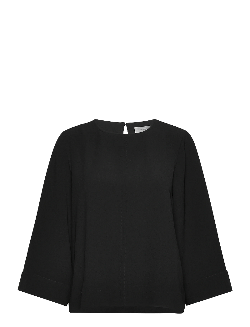 Rue de Tokyo - SIMAKO RECYCLED HEAVY CREPE - pikkade varrukatega pluusid - black - 1