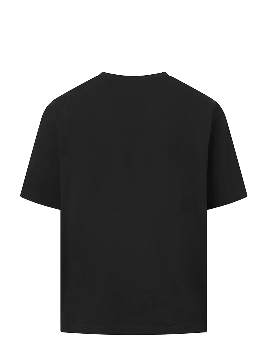 Rue de Tokyo - TIBOR LIGHT JERSEY - black off white print - 1
