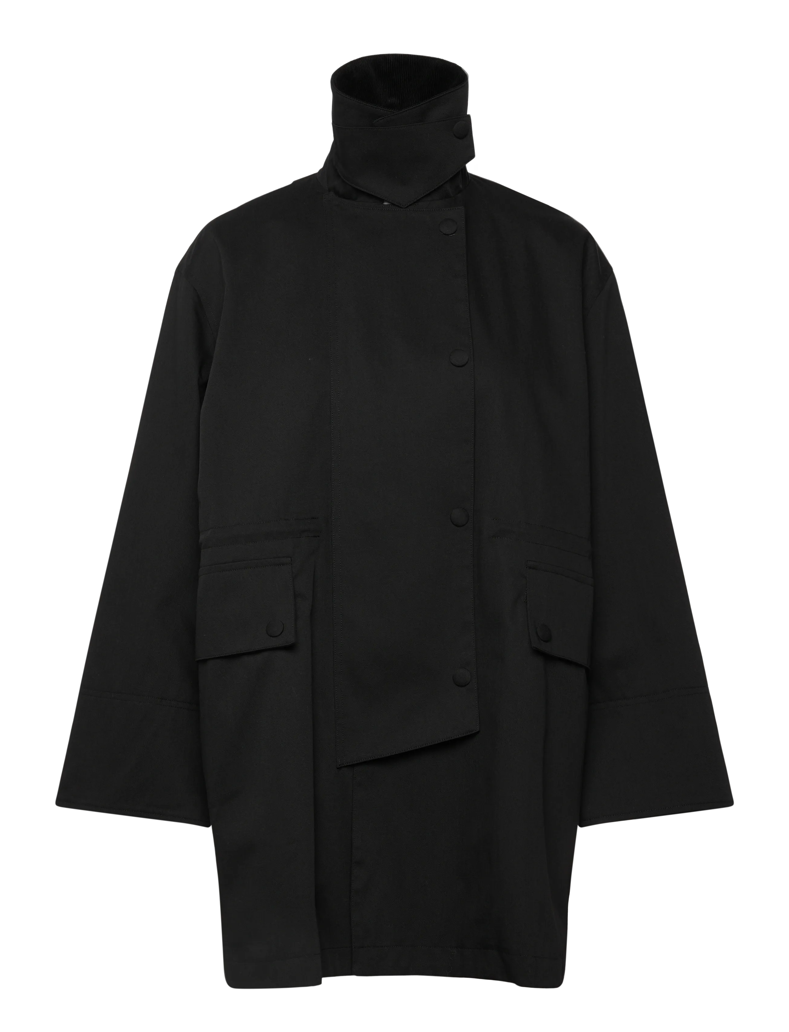 Rue de Tokyo - CIMANA RECYCLED HEAVY TRENCH - black - 1