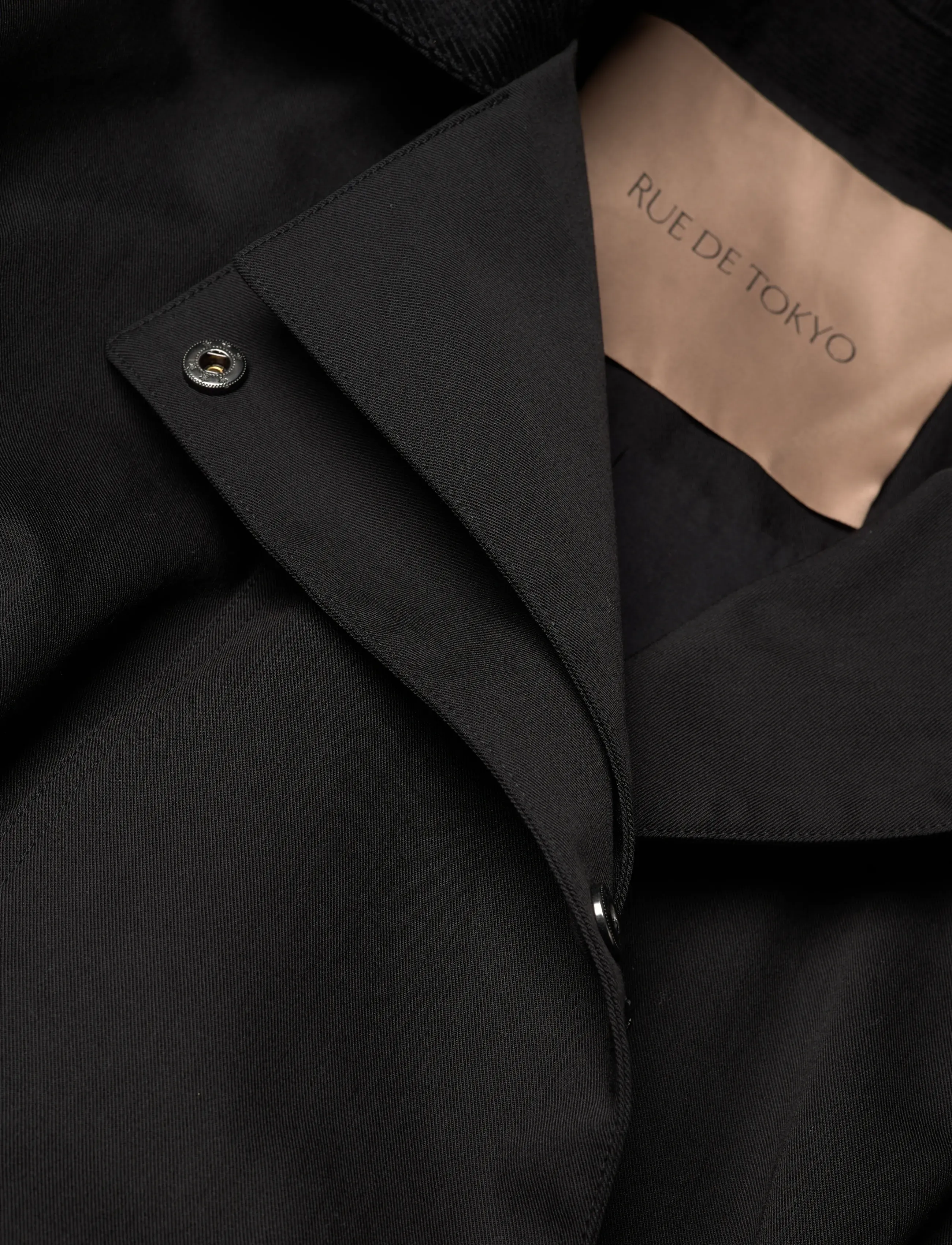 Rue de Tokyo - CIMANA RECYCLED HEAVY TRENCH - black - 5