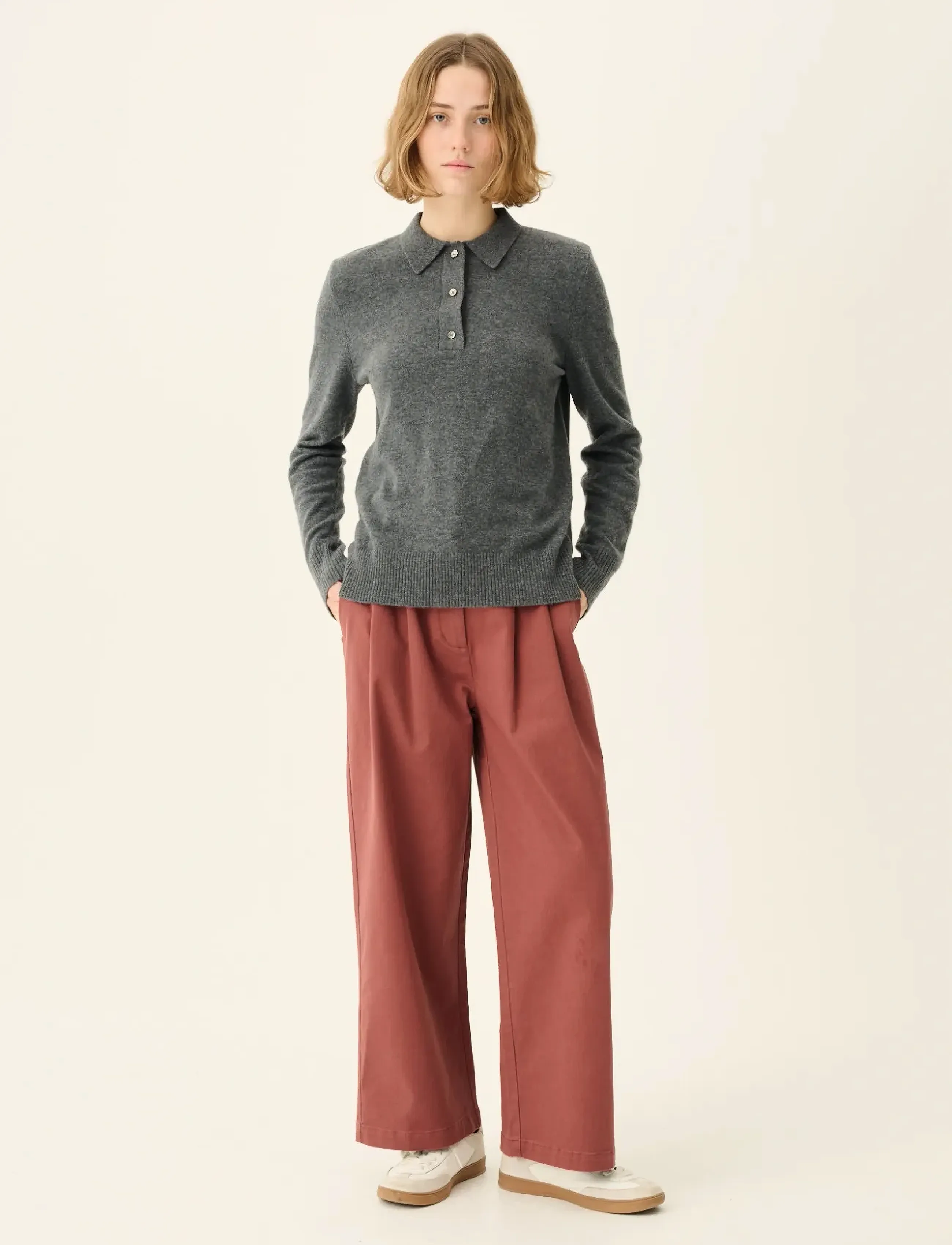 Rue de Tokyo KURA ORGANIC MERINO WOOL - Langærmede toppe - GREY / grey