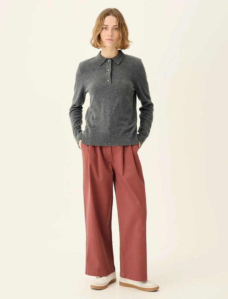 Rue de Tokyo - KURA ORGANIC MERINO WOOL - t-paidat & topit - grey - 0