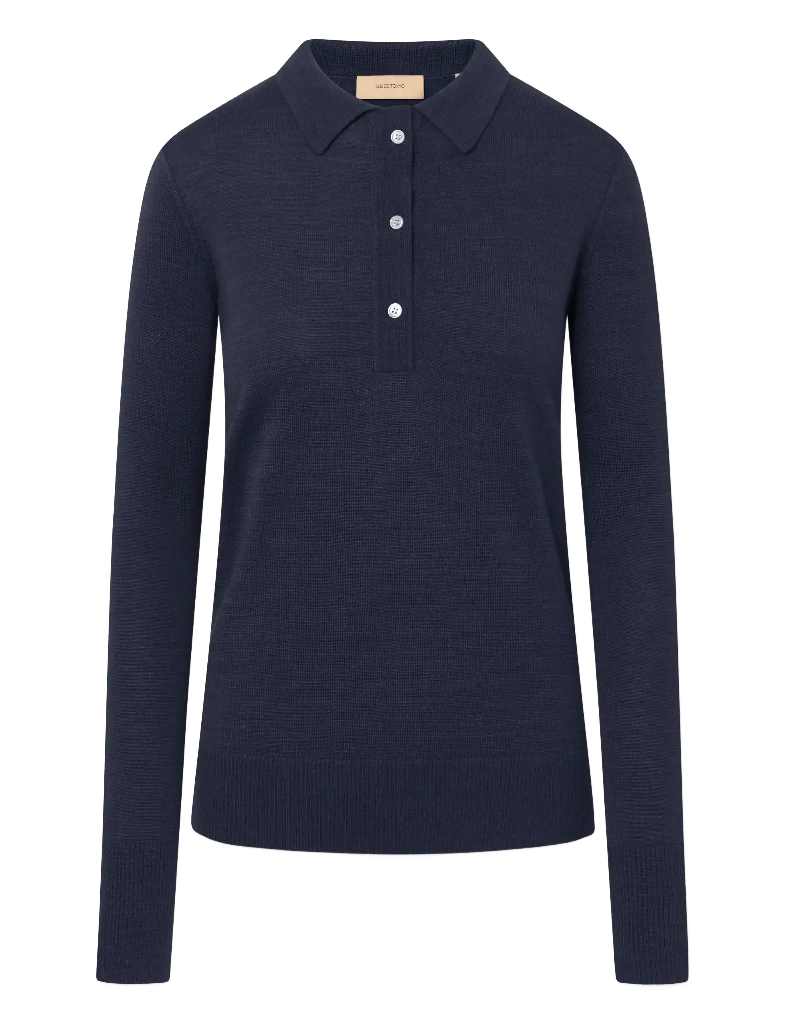 RUE DE TOKYO Kura Organic Merino Wolle Navy - M - Damen