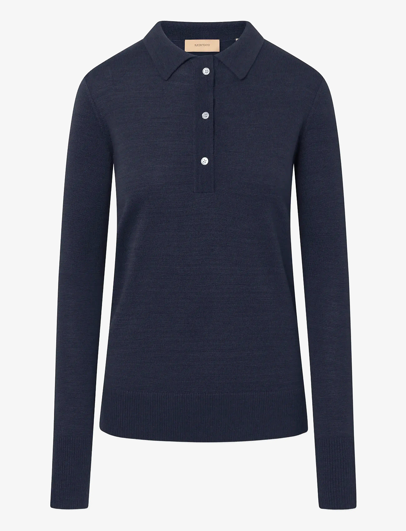 Rue de Tokyo - KURA ORGANIC MERINO WOOL - polosärgid - navy - 0