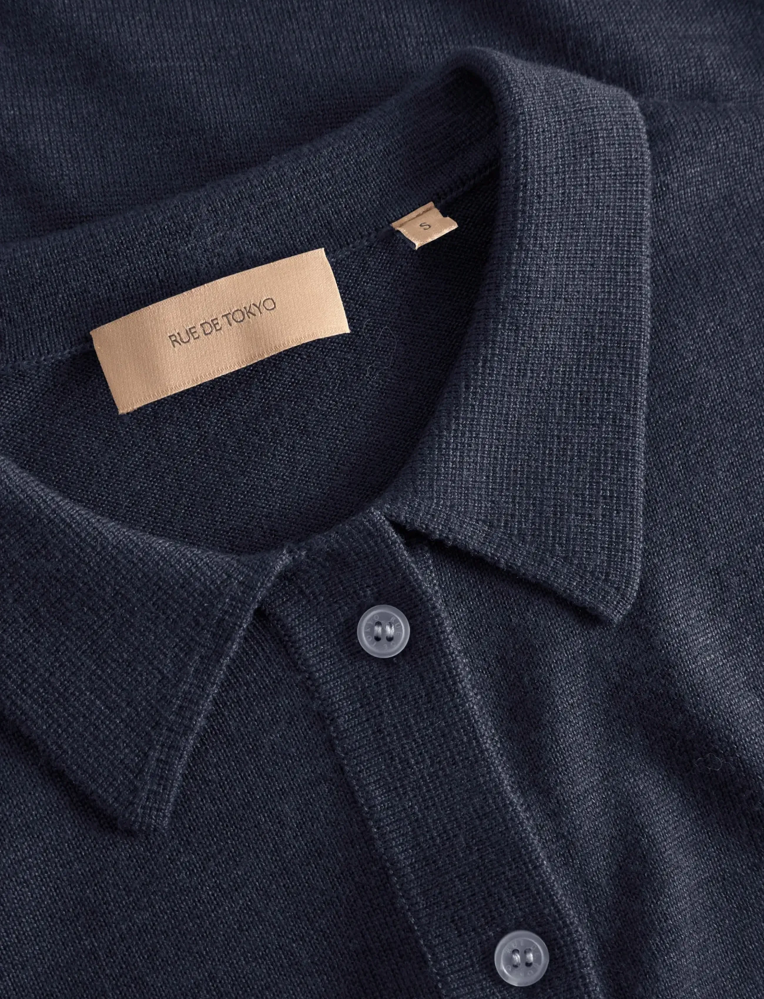 Rue de Tokyo - KURA ORGANIC MERINO WOOL - polos - navy - 1