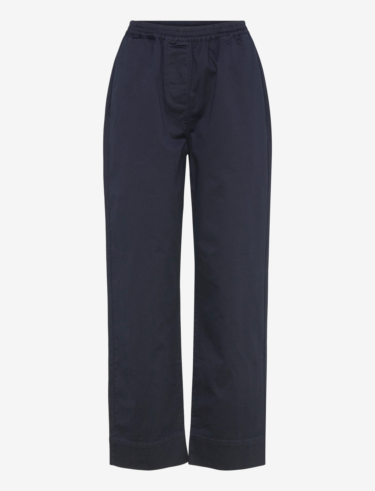 Rue de Tokyo - PALLA ORGANIC TWILL - bukser med lige ben - dark navy - 0
