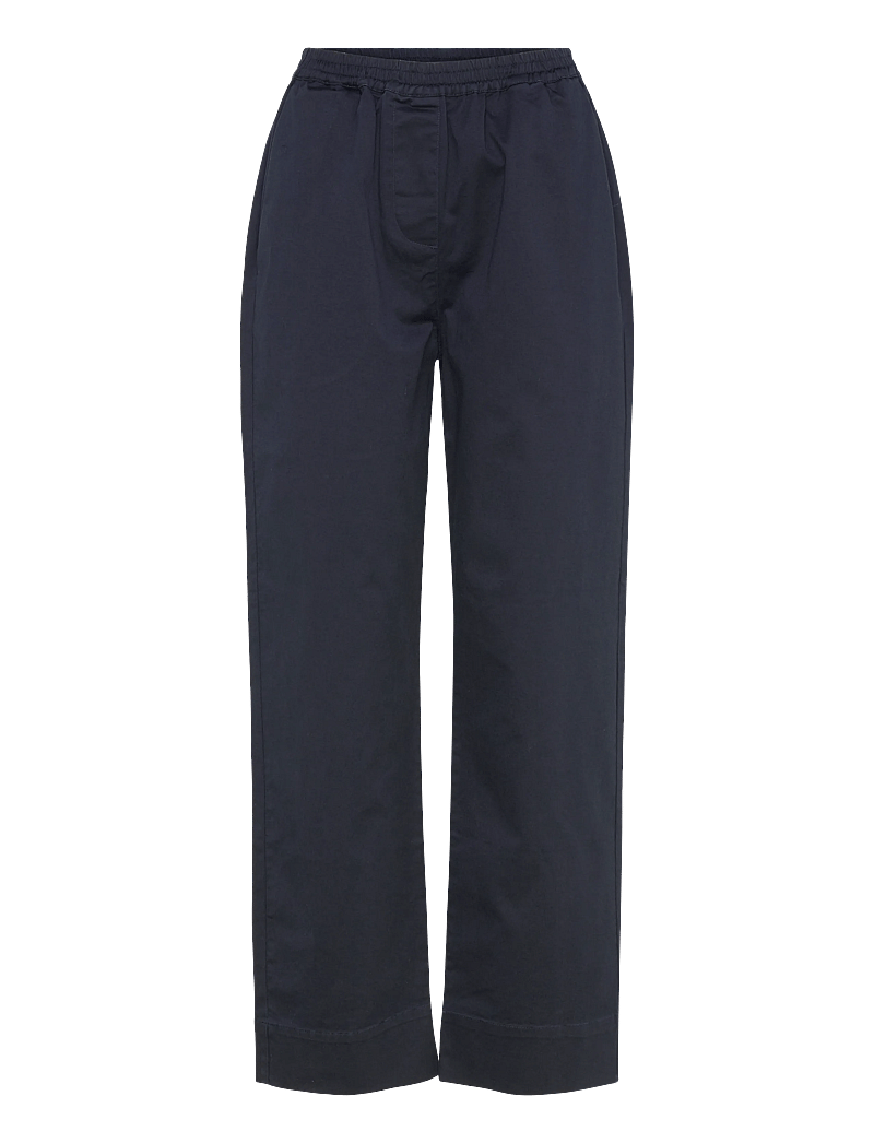 Rue de Tokyo - PALLA ORGANIC TWILL - bukser med lige ben - dark navy - 0