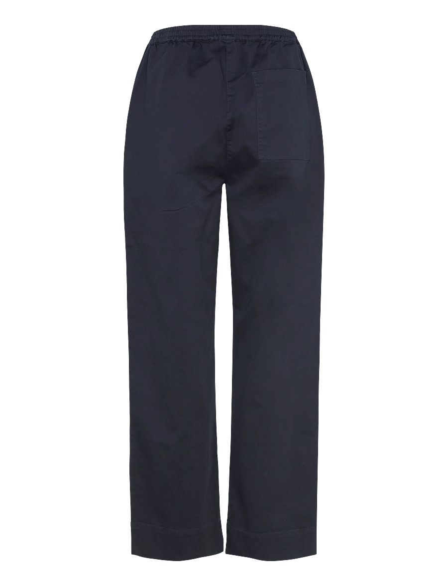 Rue de Tokyo - PALLA ORGANIC TWILL - buxur með beinum skálmum - dark navy - 1