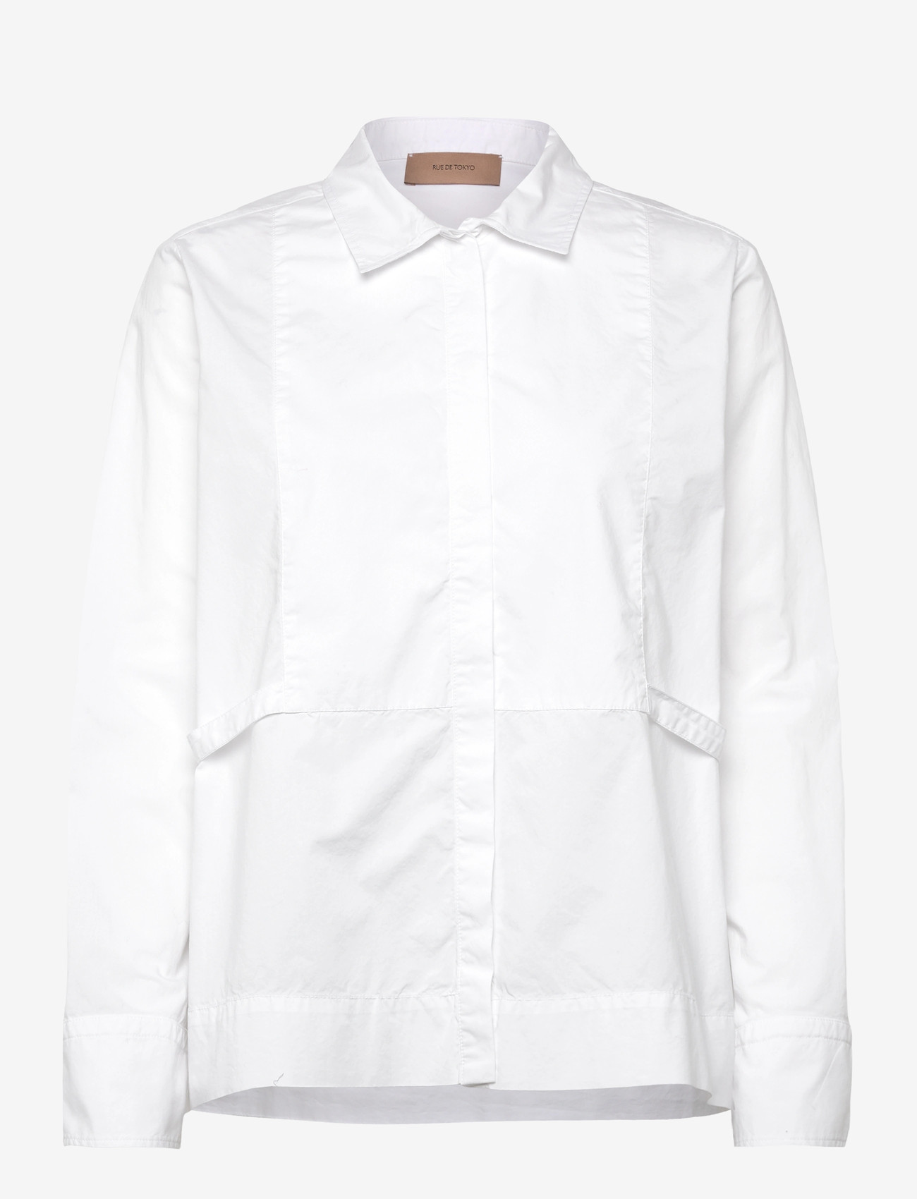 Rue de Tokyo - SALOMA ORGANIC GARMENT DYED POPLIN - långärmade skjortor - white - 0