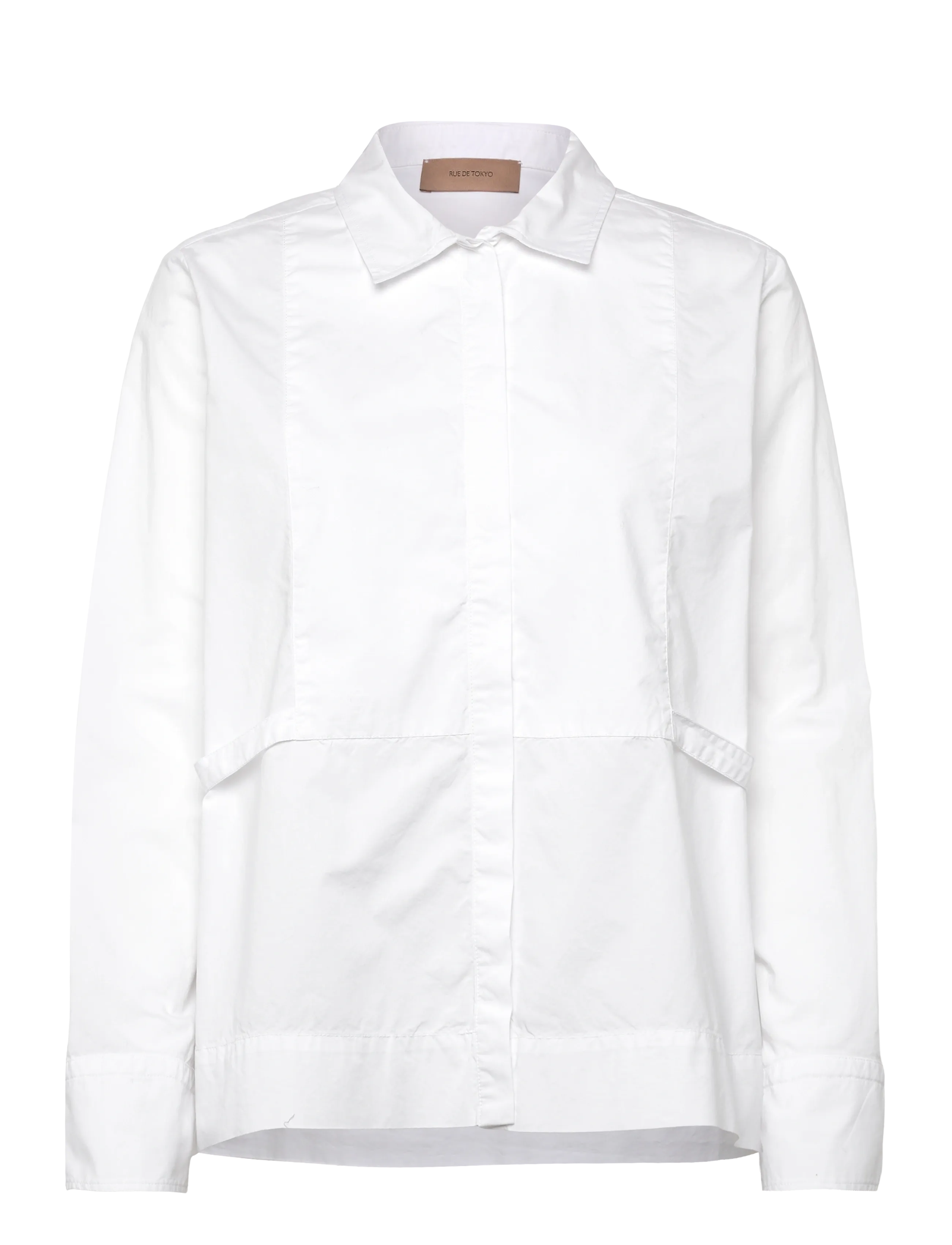 Rue de Tokyo SALOMA ORGANIC GARMENT DYED POPLIN - Rue de Tokyo - WHITE / white