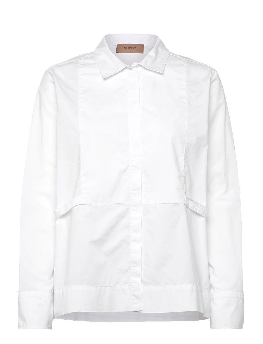 Rue de Tokyo - SALOMA ORGANIC GARMENT DYED POPLIN - white - 0