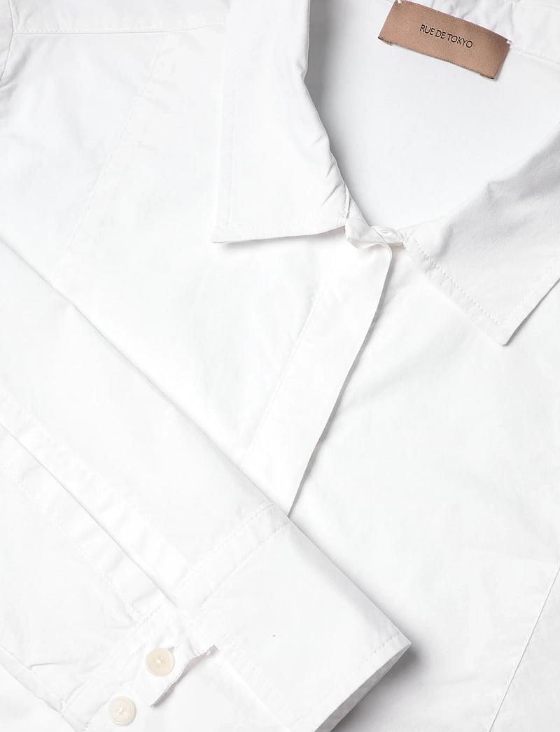 Rue de Tokyo - SALOMA ORGANIC GARMENT DYED POPLIN - långärmade skjortor - white - 3