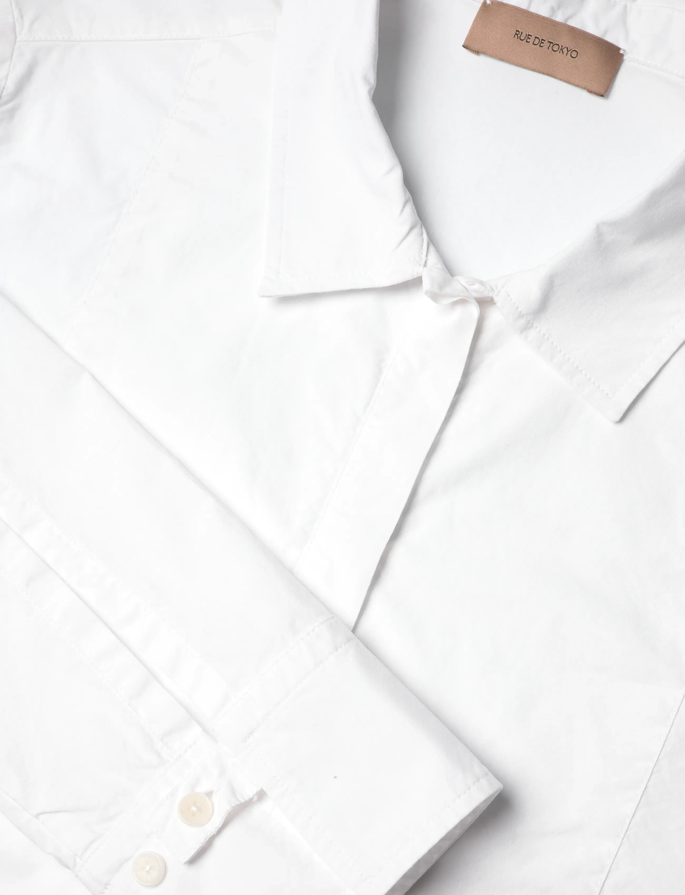 Rue de Tokyo - SALOMA ORGANIC GARMENT DYED POPLIN - white - 3