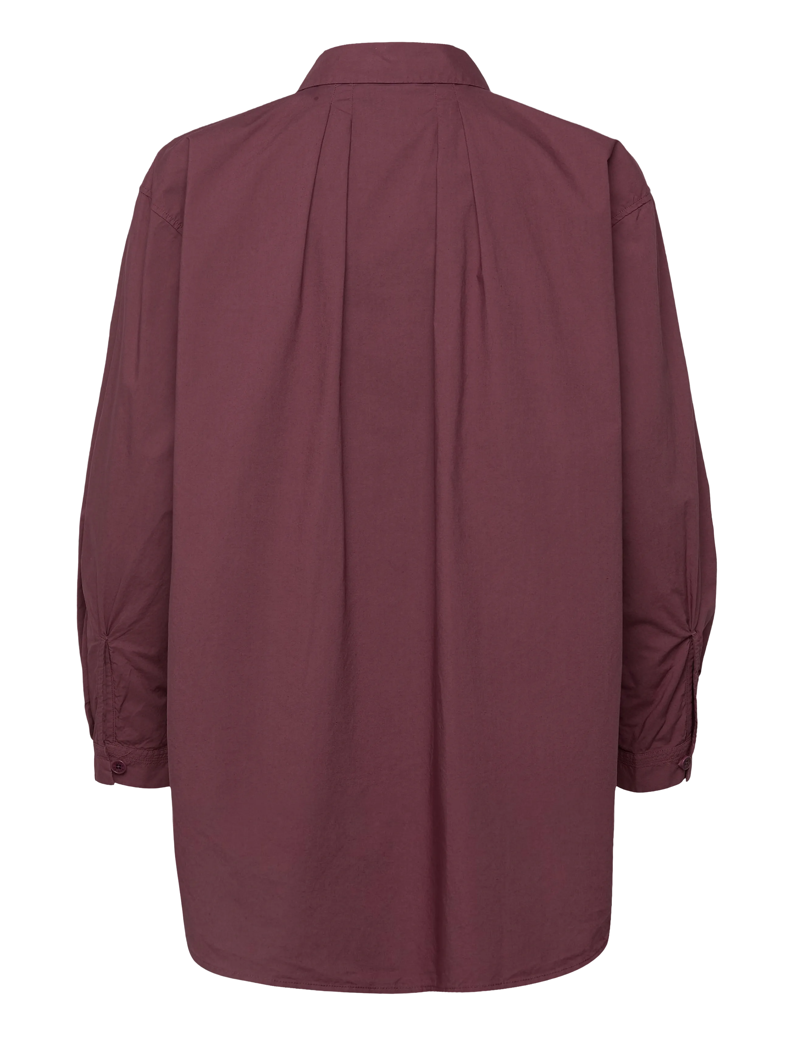 Rue de Tokyo - SHELBY ORGANIC GARMENT DYED POPLIN - burgundy - 1
