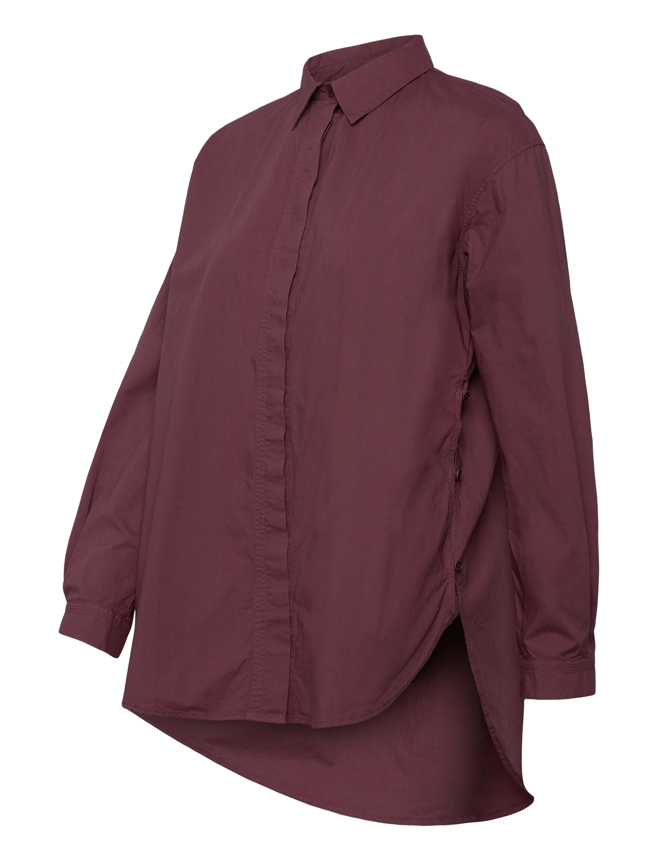 Rue de Tokyo - SHELBY ORGANIC GARMENT DYED POPLIN - burgundy - 3
