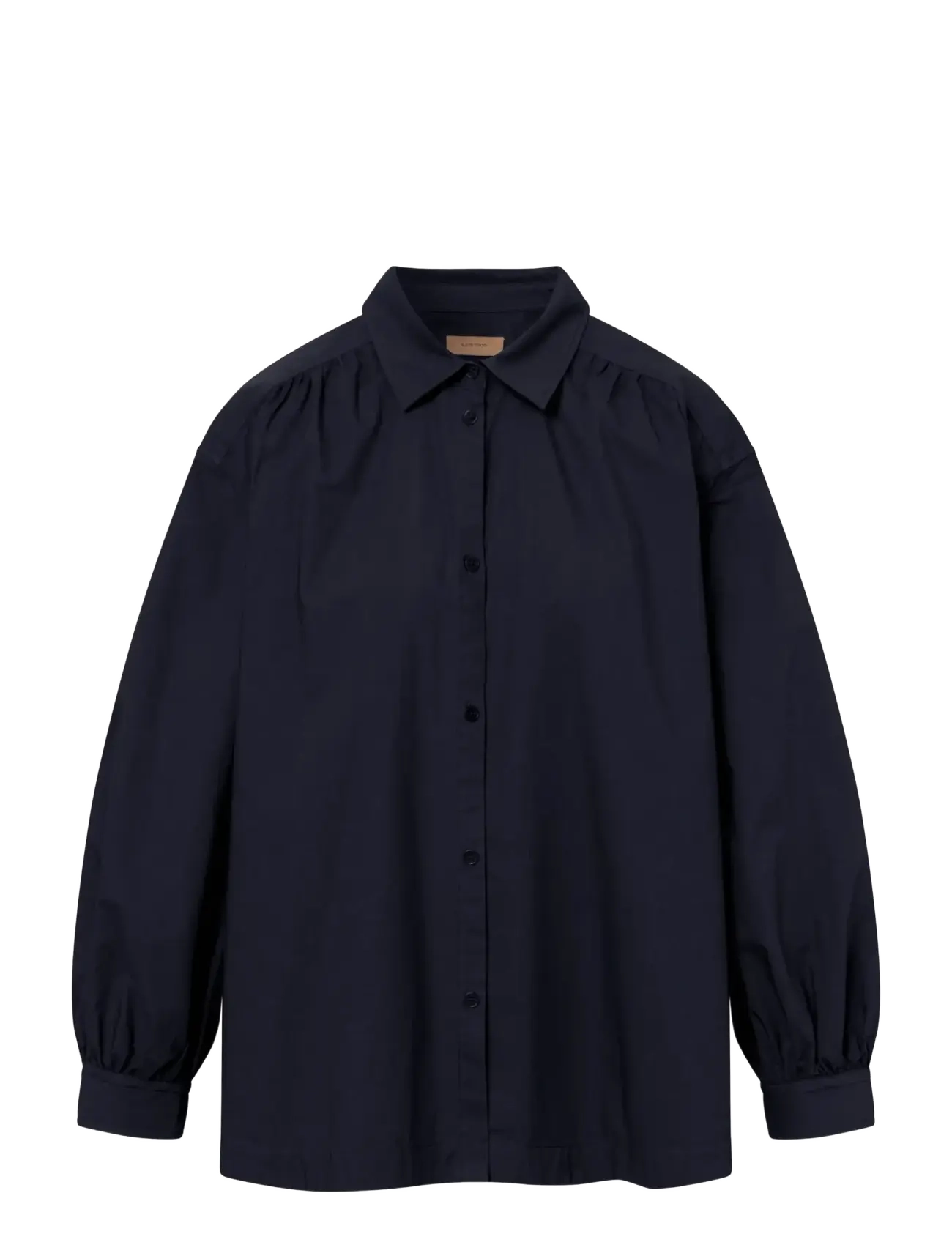 SLOAN ORGANIC GARMENT DYED POPLIN - DARK NAVY