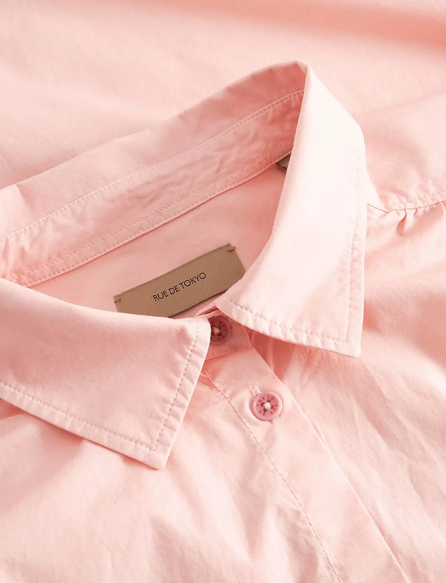 Rue de Tokyo - SLOAN ORGANIC GARMENT DYED POPLIN - jeanshemden - powder pink - 2