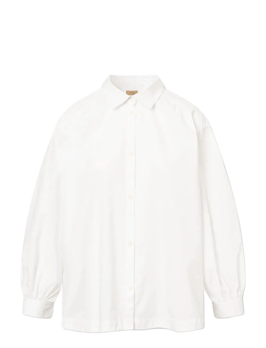 Rue de Tokyo - SLOAN ORGANIC GARMENT DYED POPLIN - jeansskjortor - white - 1