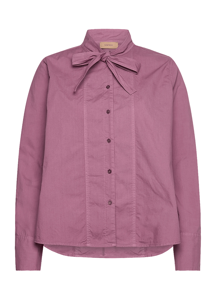 Rue de Tokyo - SHOSHANA GARMENT DYED POPLIN - langærmede skjorter - dusky orchid - 0