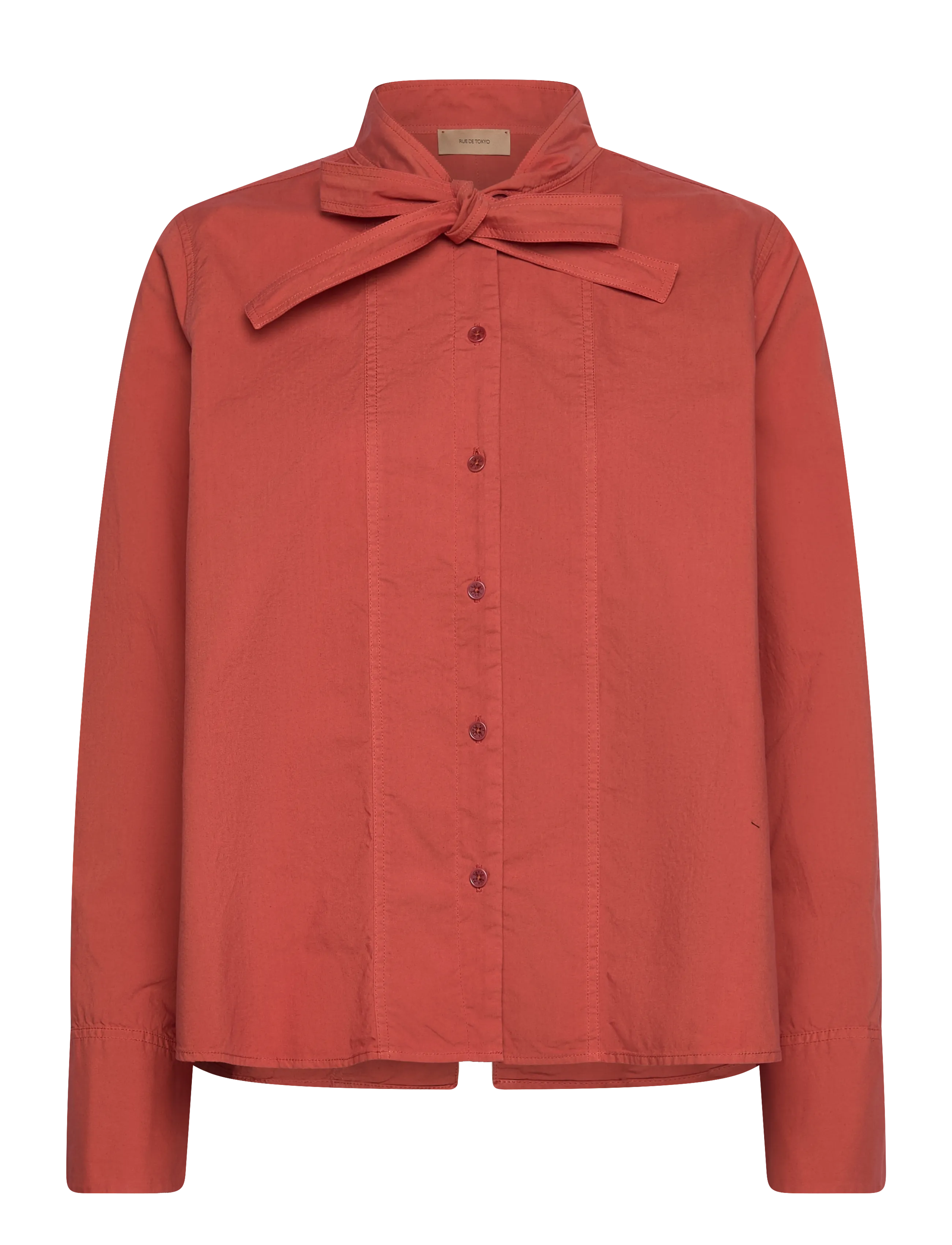 Rue de Tokyo SHOSHANA GARMENT DYED POPLIN - Hemden - FADED RUST / coral