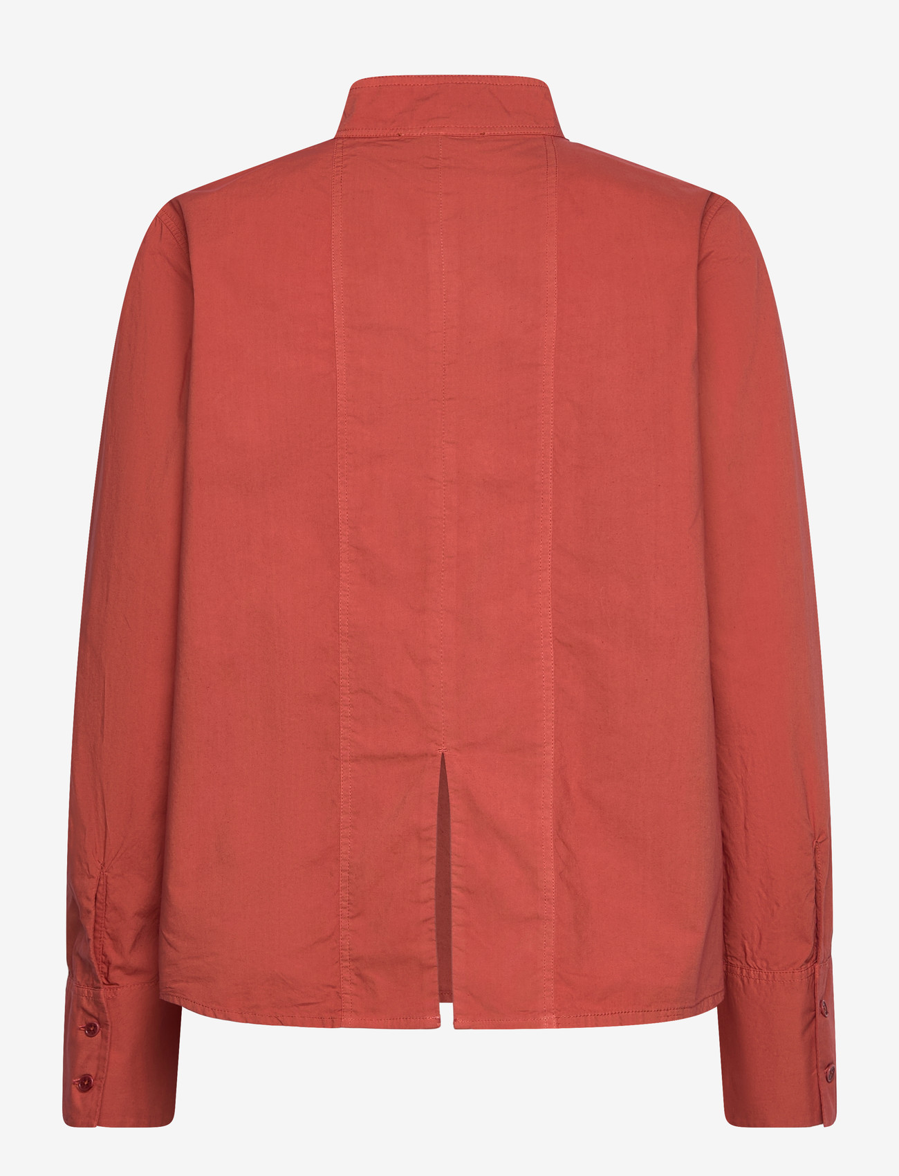 Rue de Tokyo - SHOSHANA GARMENT DYED POPLIN - pikkade varrukatega särgid - faded rust - 1