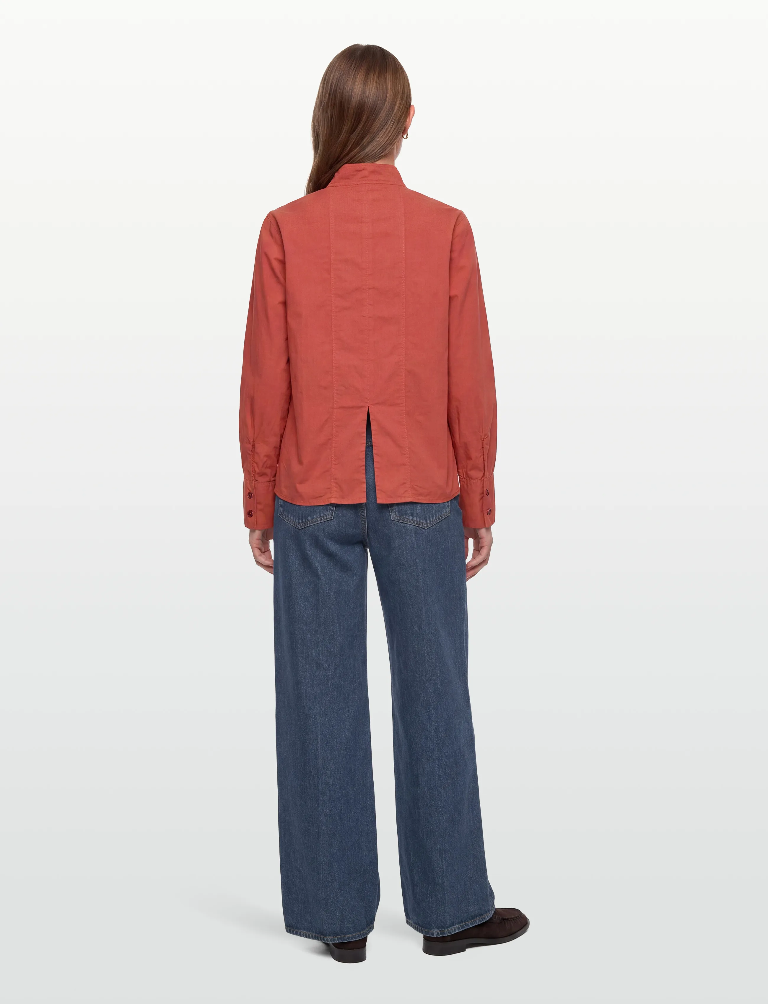 Rue de Tokyo - SHOSHANA GARMENT DYED POPLIN - langärmlige hemden - faded rust - 4
