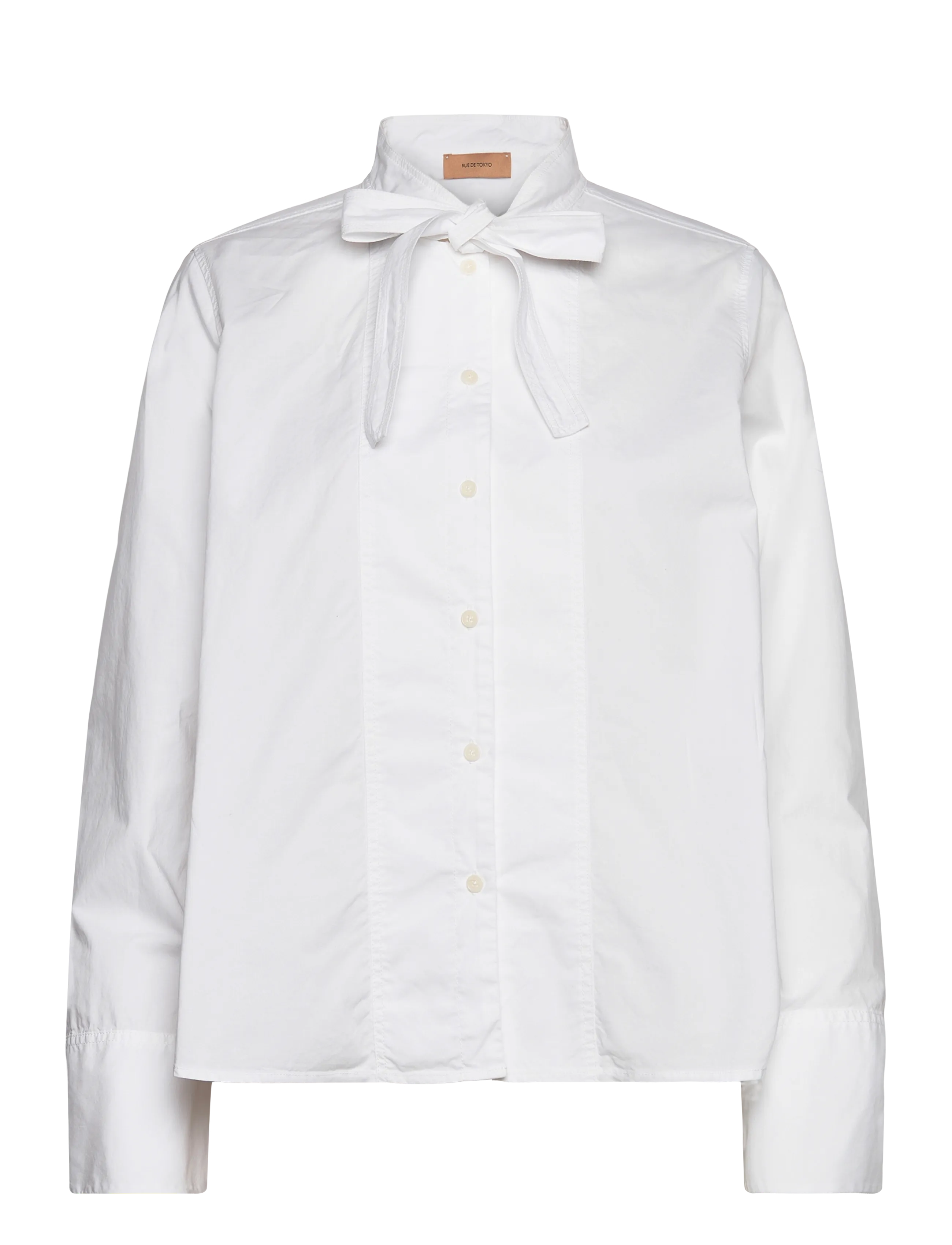 RUE DE TOKYO Shoshana Garment Dyed Poplin Weiß - S - Damen