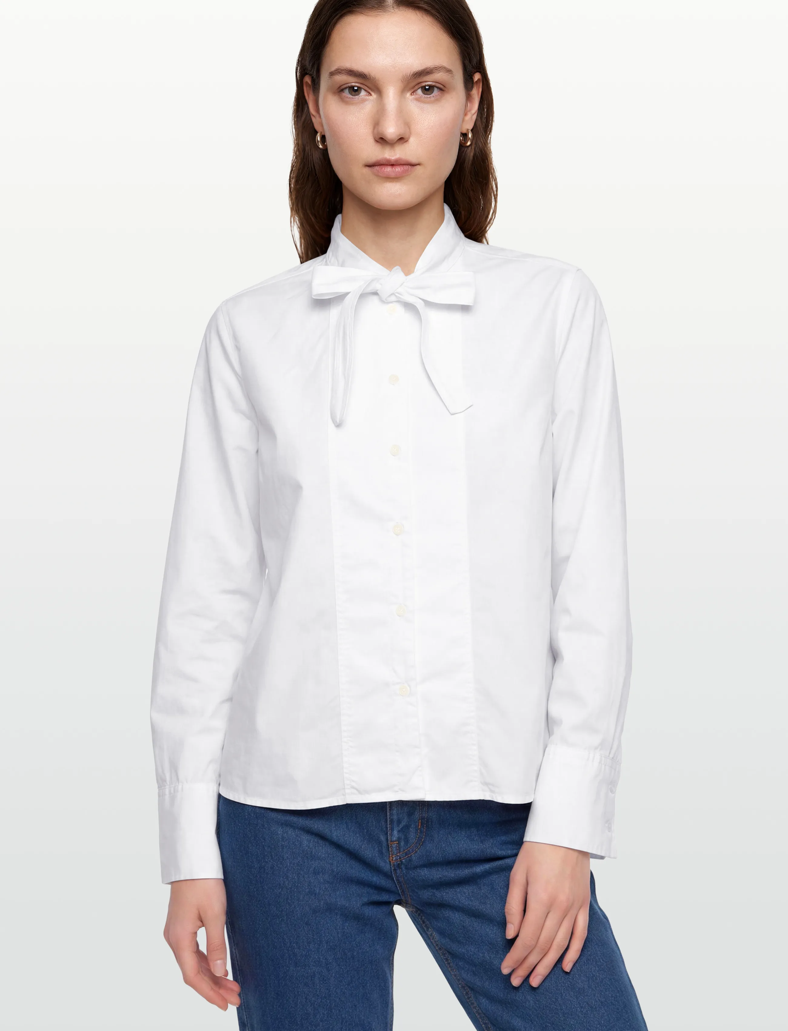 Rue de Tokyo - SHOSHANA GARMENT DYED POPLIN - langärmlige hemden - white - 3