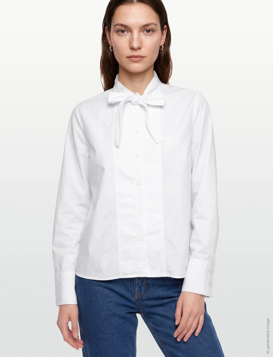 Rue de Tokyo - SHOSHANA GARMENT DYED POPLIN - pikkade varrukatega särgid - white - 3