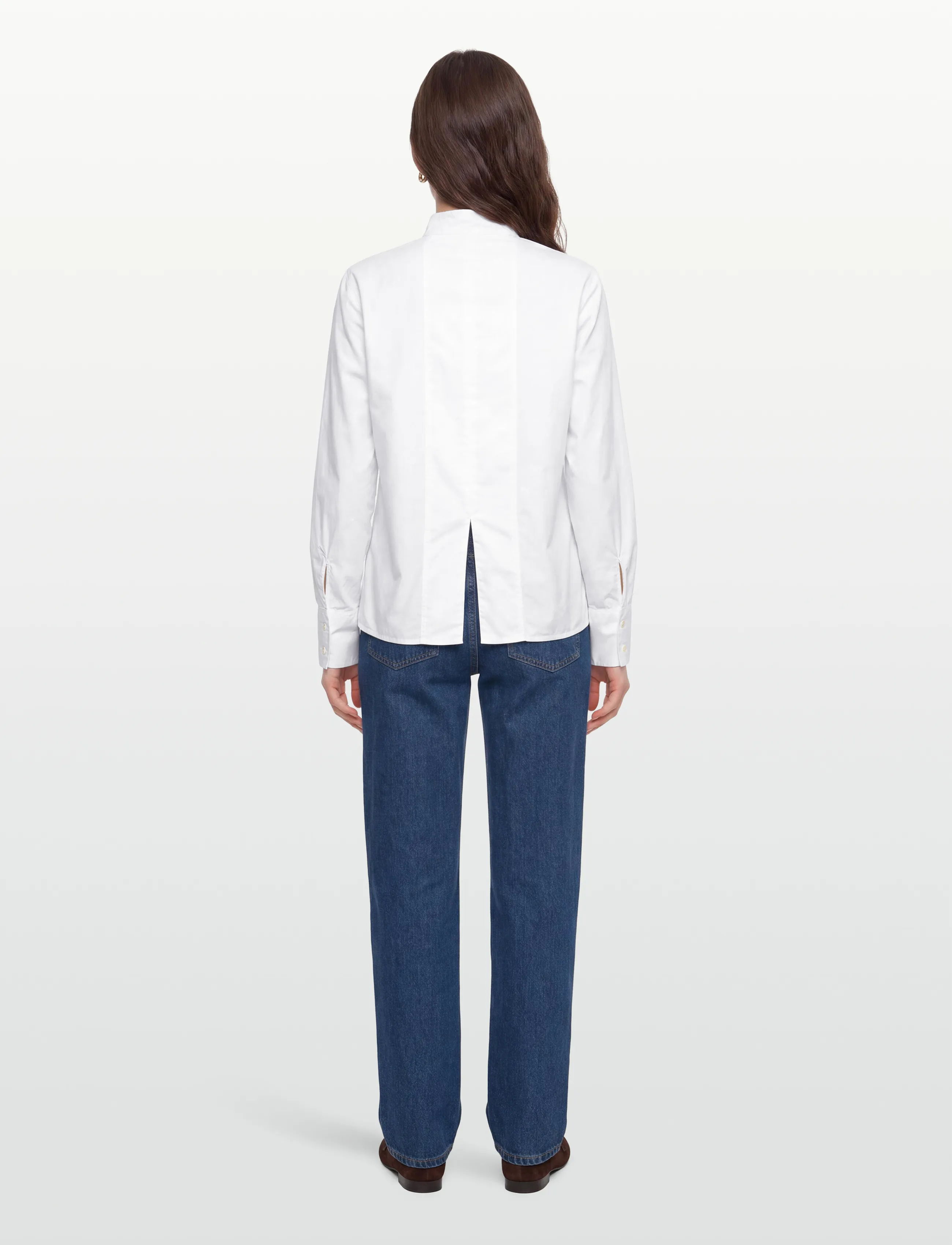 Rue de Tokyo - SHOSHANA GARMENT DYED POPLIN - langärmlige hemden - white - 4