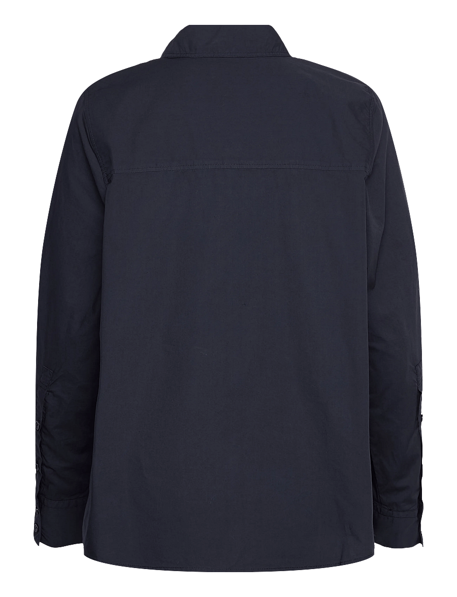 Rue de Tokyo - SPARROW GARMENT DYED POPLIN - langärmlige hemden - dark navy - 1