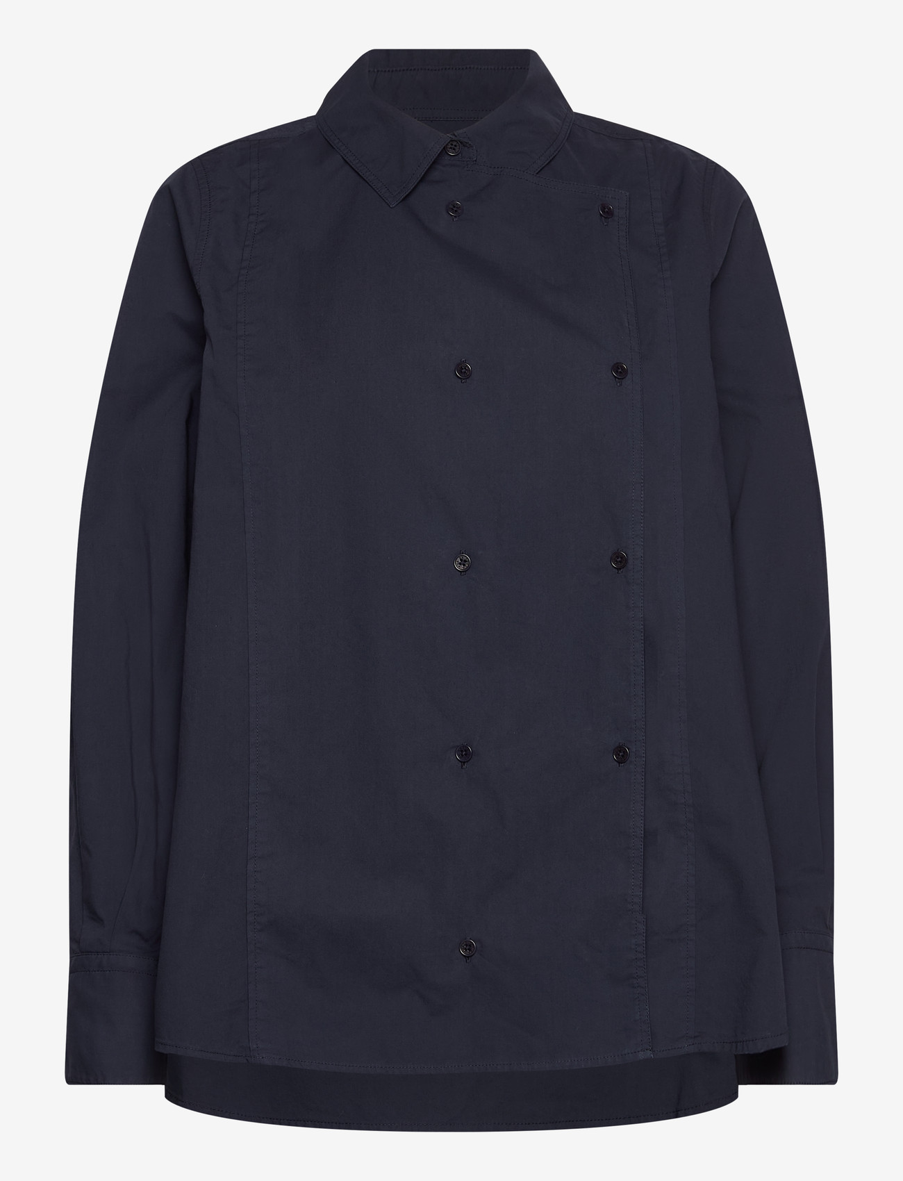 Rue de Tokyo - SPARROW GARMENT DYED POPLIN - langærmede skjorter - dark navy - 2