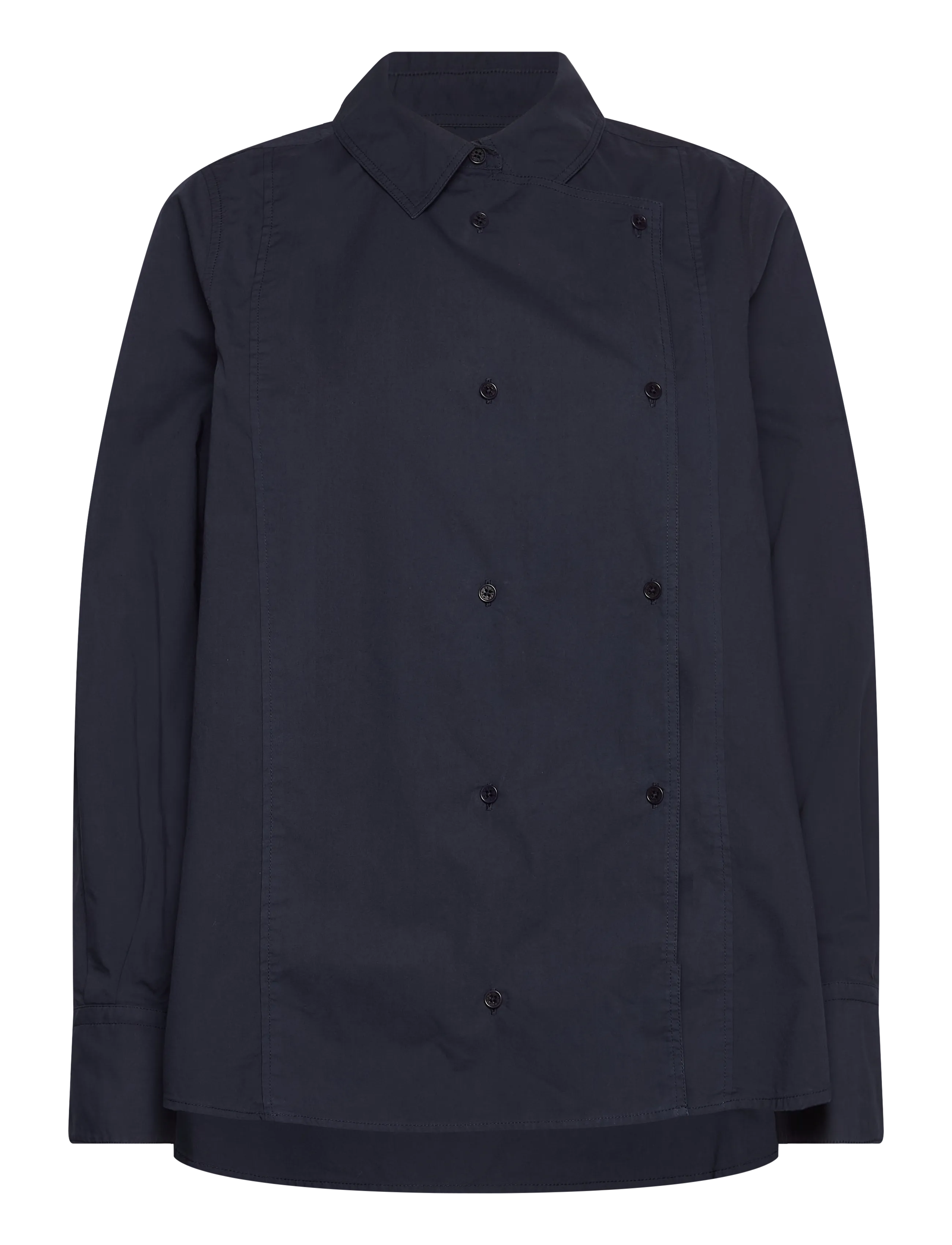 Rue de Tokyo - SPARROW GARMENT DYED POPLIN - langärmlige hemden - dark navy - 2