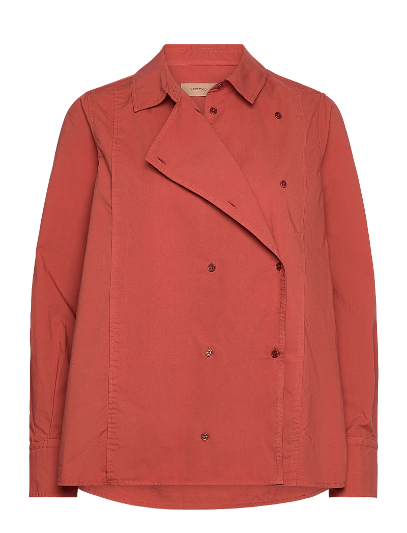 Rue de Tokyo - SPARROW GARMENT DYED POPLIN - langærmede skjorter - faded rust - 0