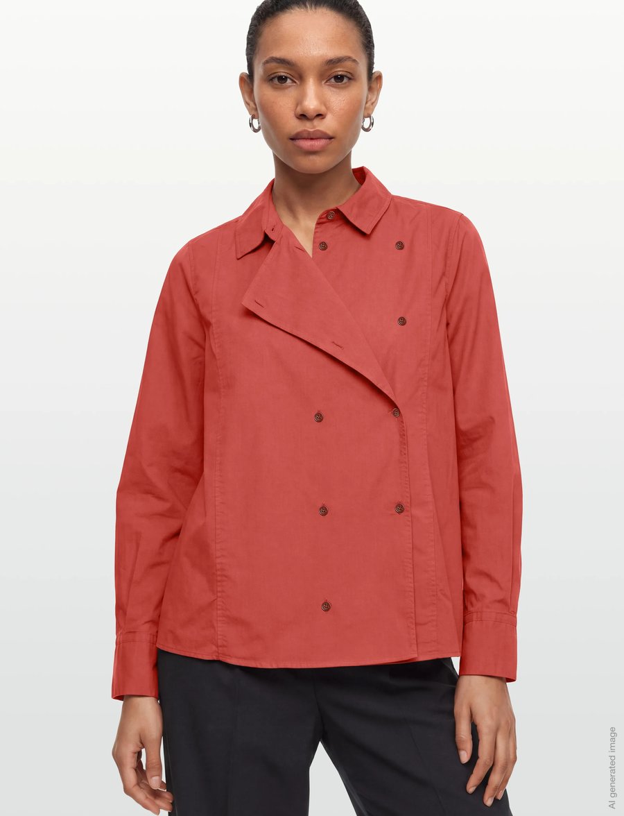 Rue de Tokyo - SPARROW GARMENT DYED POPLIN - langärmlige hemden - faded rust - 4