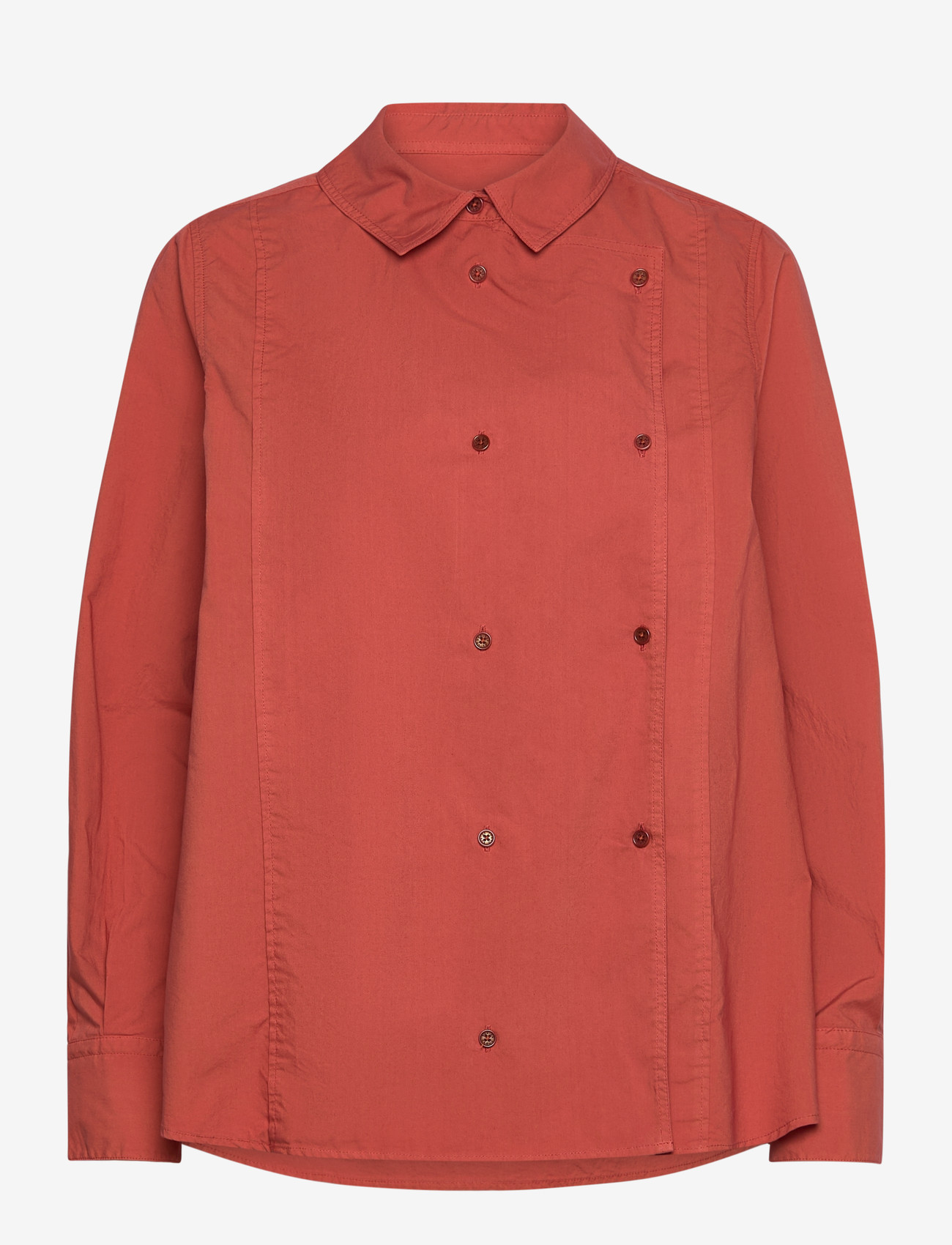 Rue de Tokyo - SPARROW GARMENT DYED POPLIN - langærmede skjorter - faded rust - 2
