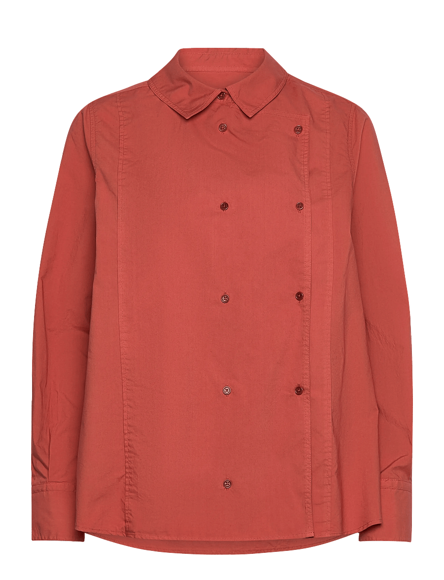Rue de Tokyo - SPARROW GARMENT DYED POPLIN - långärmade skjortor - faded rust - 2
