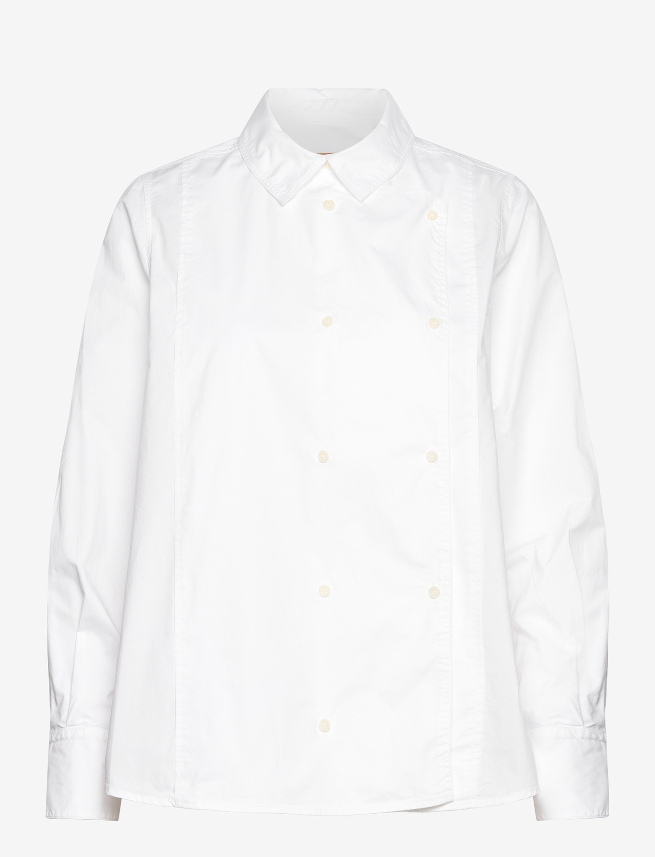 Rue de Tokyo - SPARROW GARMENT DYED POPLIN - langärmlige hemden - white - 0
