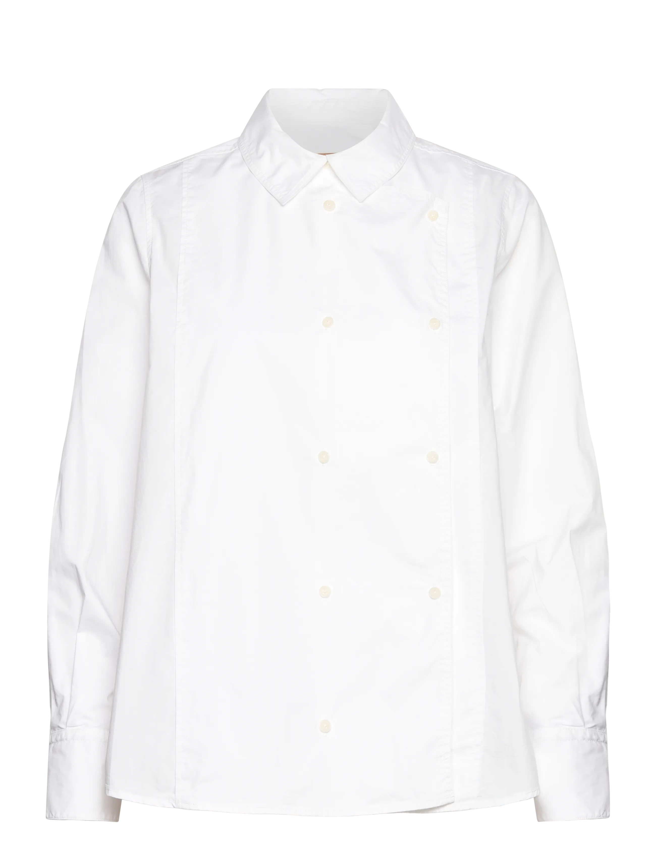 Rue de Tokyo SPARROW GARMENT DYED POPLIN - Mode trends - WHITE / white