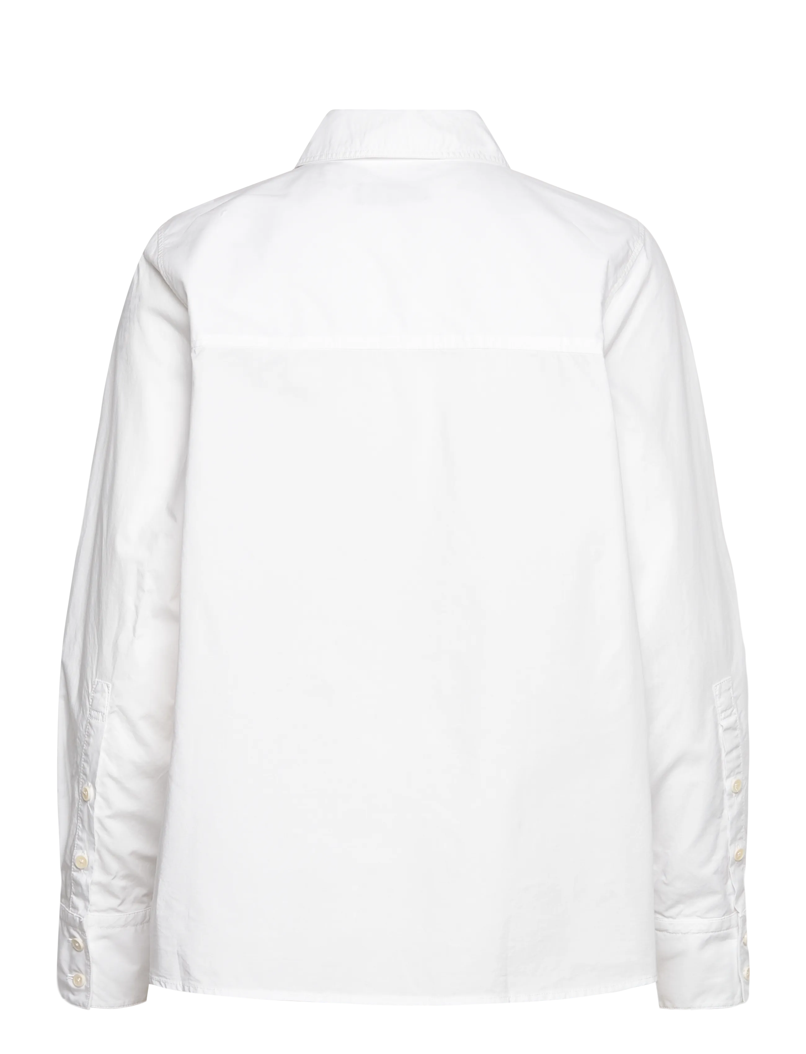 Rue de Tokyo - SPARROW GARMENT DYED POPLIN - long-sleeved shirts - white - 1