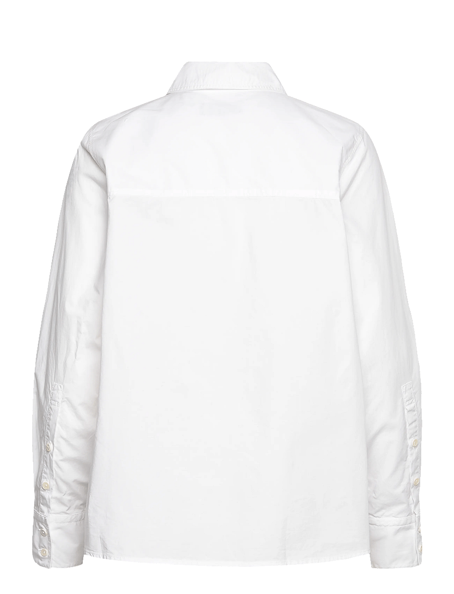 Rue de Tokyo - SPARROW GARMENT DYED POPLIN - långärmade skjortor - white - 1