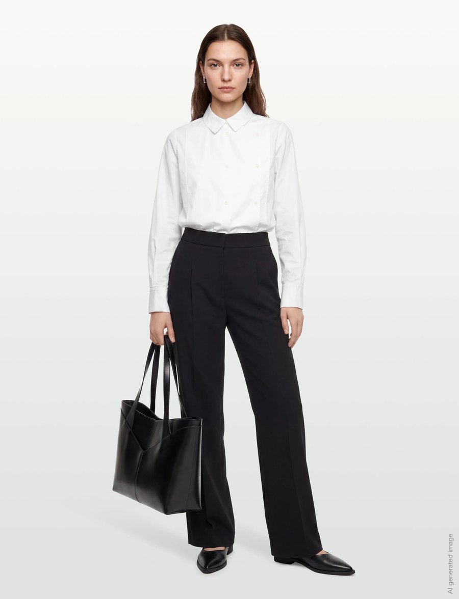 Rue de Tokyo - SPARROW GARMENT DYED POPLIN - langärmlige hemden - white - 0